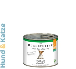 12 x 200g defu BIO-NASSFUTTER ADULT SENSITIVE TRUTHAHN, MONO-PROTEIN VON DEMETER - Bild 1 von 1