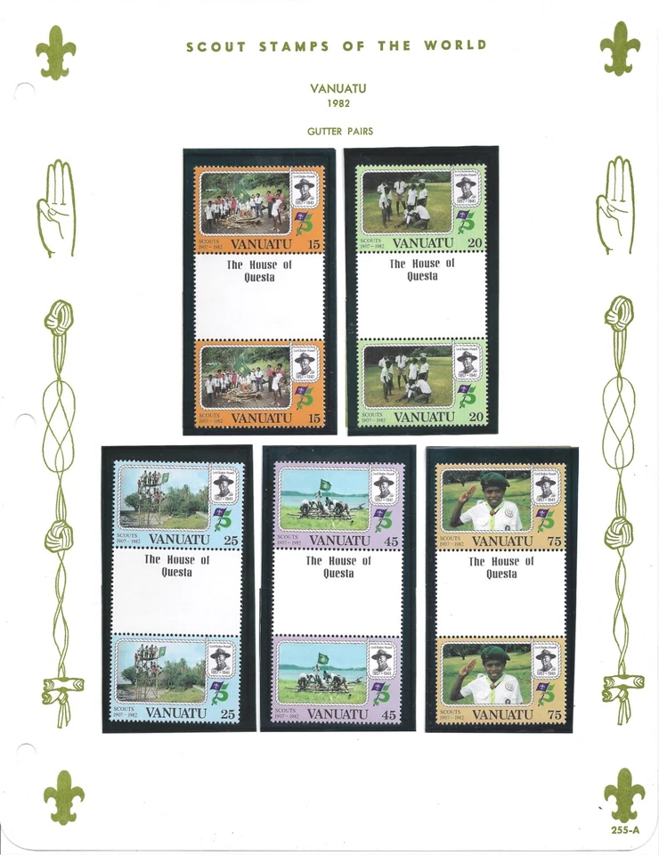 Vanuatu Scout de estampillas 1982 en línea K página 255A (pares de canaletas) Foto 1 de 1