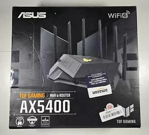 Asus AX5400 Black 2.4 Ghz Ethernet Port Dual Band Wi-Fi 6 TUF Gaming Router - Picture 1 of 7