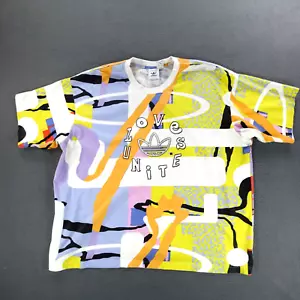 Adidas Originals T Shirt Love Unites Short Sleeve All Over Print Adults Size 2XL - Picture 1 of 19