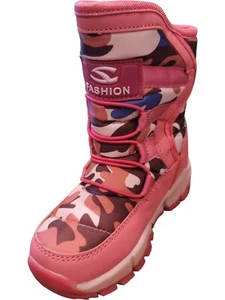 UBFEN Girls Snow Boots WINTER Warm/Waterproof, Non-slip Toddler BOOT SIZE 10.5 - Picture 1 of 4