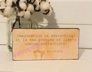 "IMAGINATION IS EVERYTHING..." MOTIVATIONAL INSPIRATIONAL QUOTE PUBLICITY PHOTO - Picture 1 of 6
