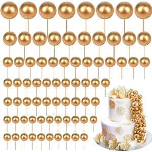 108 Pcs Balls Cake Topper Balloons Cupcake Topper DIY Cake Insert Topper Foam Ca - Picture 1 of 7