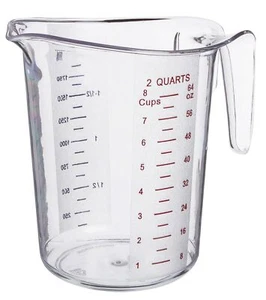 2-Quart Plastic Measuring Cup - Picture 1 of 3