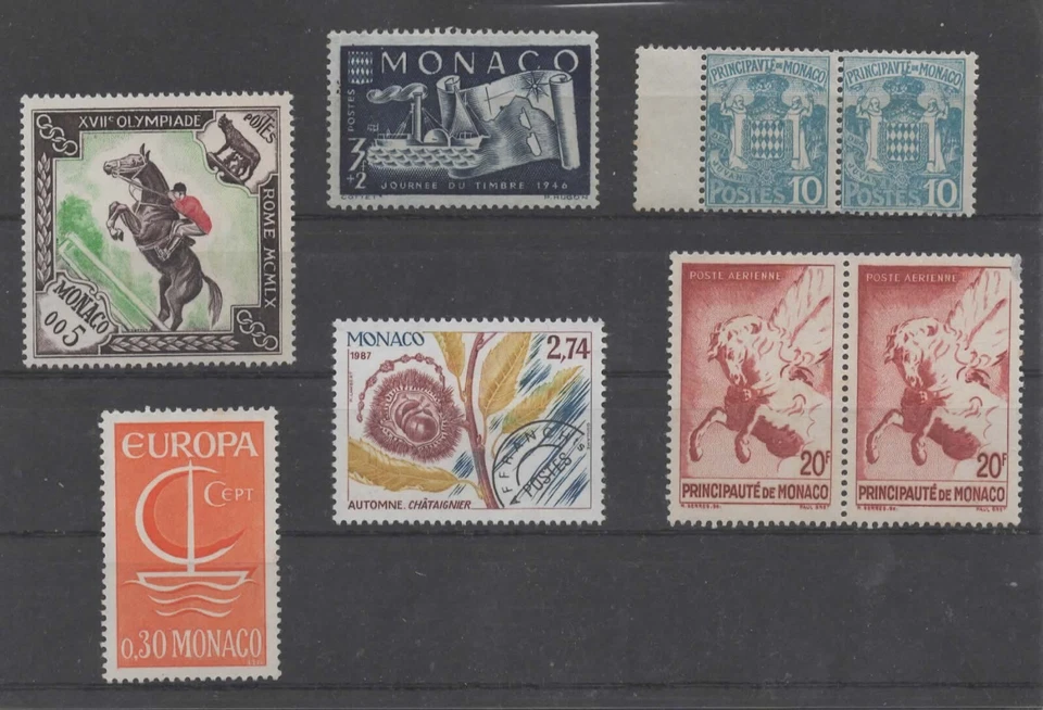 MONACO -- Lot de timbres, neufs sans trace de charnière - Photo 1/1