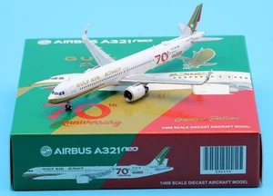 JC Wings 1:400 XX4894 Gulf Air Airbus A321NEO aeromobile pressofuso modello A9C-NB - Foto 1 di 12