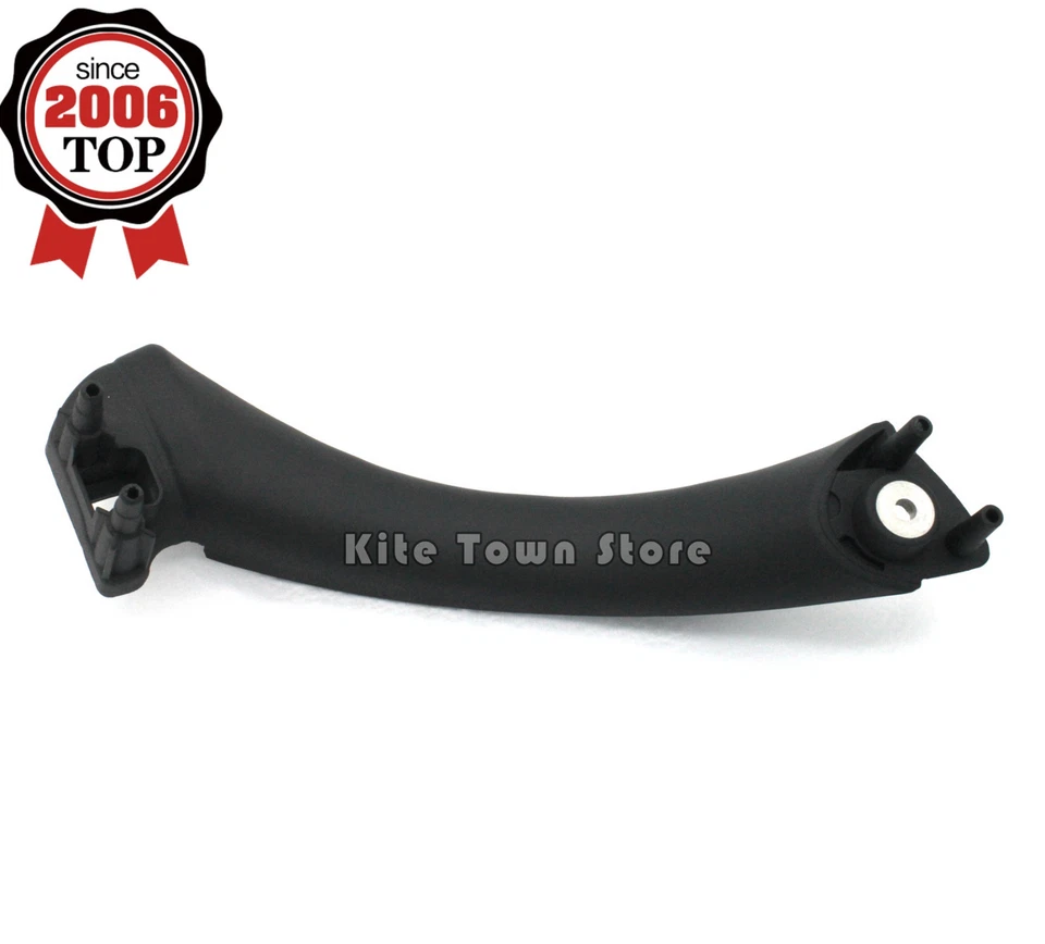 Cubierta de moldura de manija de panel de puerta interior derecha negra derecha para BMW E90 serie 3 S Foto 1 de 4