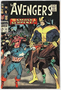 The Avengers #33 VF- Black Widow 1966 Silver Age Marvel Comics HD Scan U-5 - Picture 1 of 2