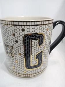 LETTER "C" MUG. MONOGRAM "C" MUG. ANTHROPOLOGIE DECO MUG. B361 - Picture 1 of 12