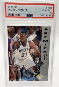 1995 SP Basketball Kevin Garnett ROOKIE RC #159 PSA 8 NM-MT HOF - Bild 1 von 4