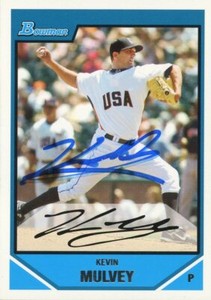 2007 Bowman KEVIN MULVEY Signed Card autograph AUTO RC TWINS DBACKS