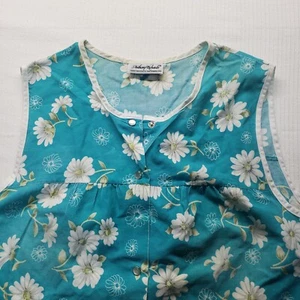 Anthony Richardson Floral Snap Button Top Blouse Shirt Scrub Top Women's XL - Picture 1 of 9