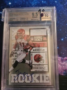 2010 Playoff Contenders /499 Jordan Shipley W JSY Rookie Auto BGS 9.5/10 POP 10 - Picture 1 of 2