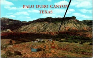 Vtg TX Postcard Sky Ride Palo Duro Canyon Texas World's Most Colorful Canyon - Picture 1 of 2