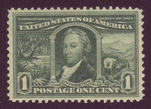 323 ( 1c Louisiana Purchase ) - SUPERB CENTER - RICH COLOR - MNH - A GEM  !! - Picture 1 of 2