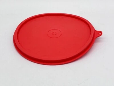 Red Tupperware 6" REPLACEMENT LID #227 for Containers 155 1405 264 234 1842 227G - Image 1 of 3