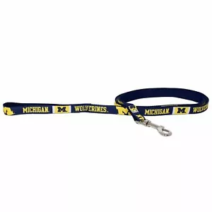 MICHIGAN WOLVERINES HUND KATZE HAUSTIER 6FT NYLON LEINE LEINE SMALL MEDIUM LARGE - Bild 1 von 1