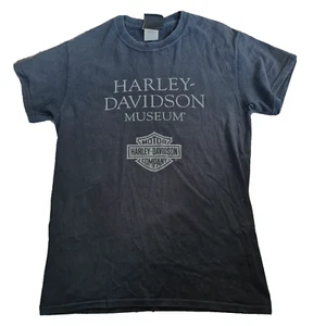 Harley Davidson Museum Womens Short Sleeve T-Shirt Top Size S Black 100% Cotton - Picture 1 of 4