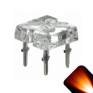 50 x Flach Piranha Orange Bernstein LED Licht Super Helle LEDs Ultra 3 mm 5 mm Tail RC - Bild 1 von 3