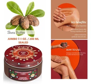 L'Occitane GREEN CHESTNUT COMPOTE SCRUB with Shea Butter 7.1 OZ. SEALED - Picture 1 of 1