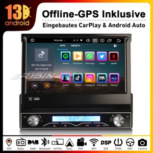 8-Kern Android 13 Autoradio DAB+1 Din Autoradio GPS CarPlay RDS DSP DVD SWC IPS - Bild 1 von 16