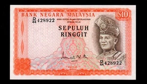 Malaysia Bank Negara 1976-81 10 Ringgit GEM UNC Free shipping {H25} - Picture 1 of 2