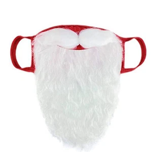 Costume da maschera per barba da Babbo Natale per adulti Natale (taglia unica) - Foto 1 di 4