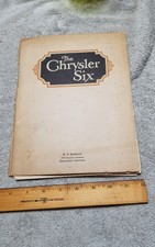 1926 1930 CHRYSLER SIX IMPERIAL BROCHURE Full Color W.F. HUBBARD BAKERSFIELD CA