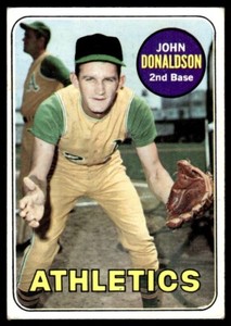 1969 Topps John Donaldson Rookie Oakland Athletics #244