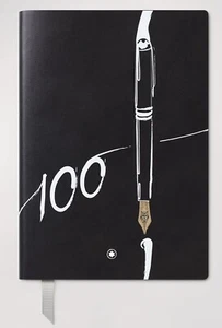 New Montblanc 146 Meisterstuck 100 Years Leather Notebook Black - Picture 1 of 4