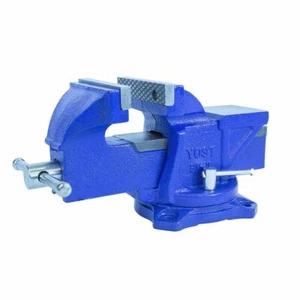 Yost Vises Model BV-4 Bench Vise Gray Iron Utility 120 Degree Swivel Base 4in - Picture 1 of 11