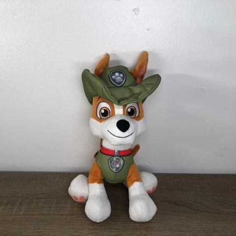Paw Patrol Tracker Plush Toy Stuffed Animal Jungle Rescue 2015 Spin Master 10" Cover