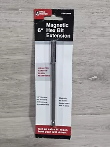 6" Magnetic 1/4" Hex Bit Extension Drill Master 30009 - Picture 1 of 2