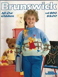 Knitting Children's Sweaters Brunswick Vol. 896 "All Our Children" 1989 - Picture 1 of 8