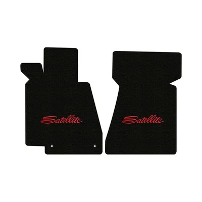 Juego de 2 piezas Lloyd Mats para satélite Plymouth 1965-1967 1965-1967, negro Foto 1 de 4