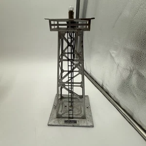 LIONEL POSTWAR SILVER ROTARY ROTATING BEACON TOWER #494 + BULB - TESTED *READ* - Picture 1 of 10
