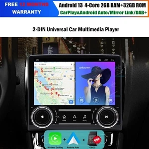 2 DIN Android 13 Navigation GPS Car Multimedia Player DAB+Radio Head Unit Stereo - Picture 1 of 1
