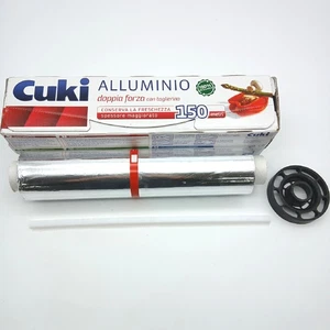 Cuki Aluminiumfolie Küchenrollen Haushaltswaren 150 Meter doppelte Kraft Cutter - Bild 1 von 5