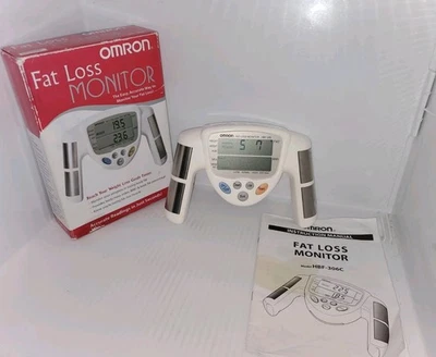 Monitor de IMC de pérdida de grasa Omron HBF-306C blanco, con manual. FUNCIONA LEER DESCRIPCIÓN  Foto 1 de 4