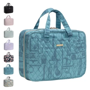 Bolsa de aseo colgante, mujer, compartimento a prueba de fugas, organizador de maquillaje, kit Dopp - Imagen 1 de 7