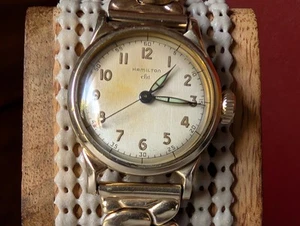 c1949 HAMILTON "NORDON" CLD 18J MANUAL WOUND VNTG GRADE 748 WRISTWATCH~RUNNING - Picture 1 of 12