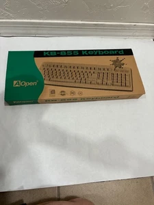 AOpen KB-855 Wired PS/2 Keyboard 107 keys- Vintage new in box - Picture 1 of 8