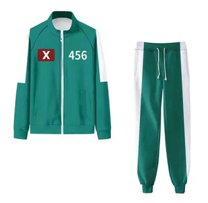 Squid Season 2 Survival Game Dark Green Tracksuit Jacket Pant Costume Size M - Picture 1 of 2