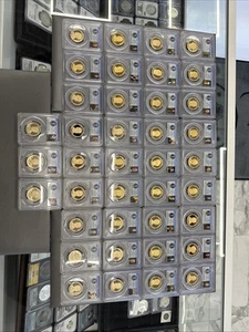 2007 - 2010, 2011 - 2016 S 39 Presidential $1 PCGS 69 Proof Dollar Set #4083 - Picture 1 of 12