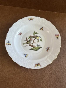 Plato de postre/ensalada vintage Herend Rothschild Bird 7,5" motivo de diseño 1518 - Imagen 1 de 5
