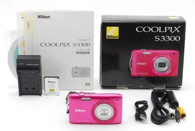 Read[NEAR MINT] Nikon COOLPIX S3300 Pink 6X Zoom 16.0 MP Digital Camera Japan - Image 1 of 4