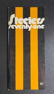 1971 Pittsburgh Steelers Medien Presseführer Phamplet Terry Bradshaw - Bild 1 von 1