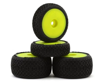 Pro-Line Losi® Micro-B™ Electron 2.0 Pre-Mounted Buggy Tires (Yellow) (4) - Image 1 of 4