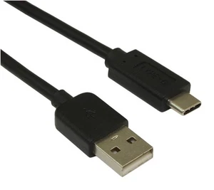 10ft USB Type-C Male to Type-A Male Cables 480Mbps Black - Picture 1 of 3