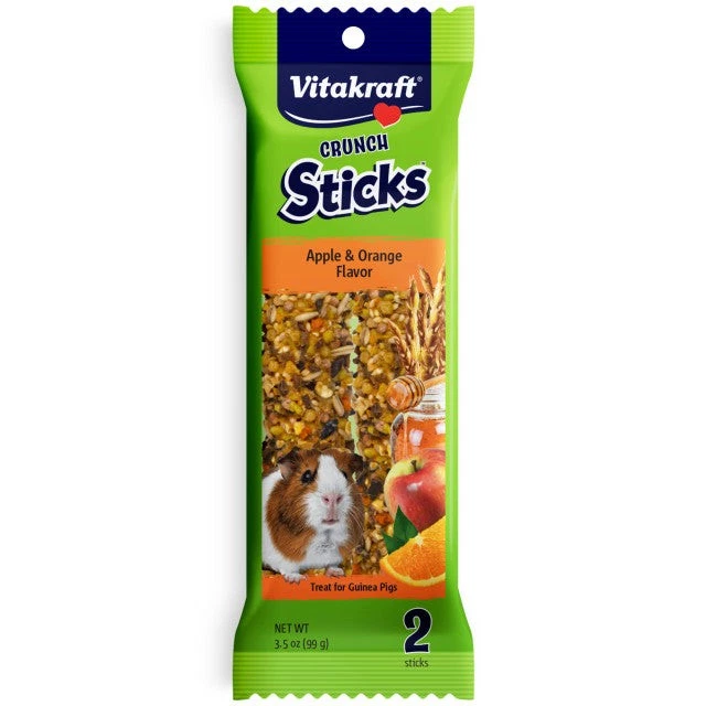 VITAKRAFT SUNSEED Vitakraft Crunch Sticks Apple & Orange Flavor Guinea Pig Treat 3.5 oz